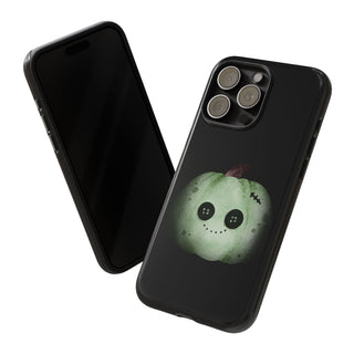 Custodia iPhone Halloween Zucca Zombie Cover | Cover iPhone zucca zombie divertente | Custodia iPhone tema halloween originale | Cover protettiva iPhone halloween