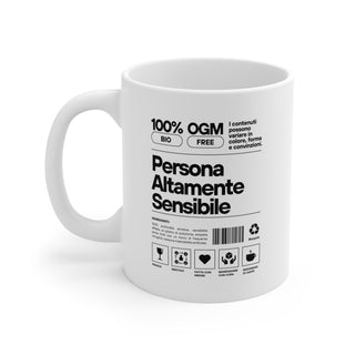 Tazza di ceramica  "Persona Altamente Sensibile"