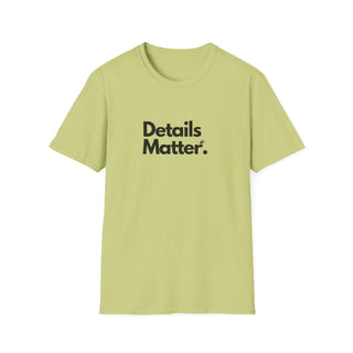 T-shirt Unisex DETAILS MATTER Stile Casual Moda | Maglietta unisex details matter | T-shirt lifestyle unisex moderna | Maglietta unisex design motivazionale