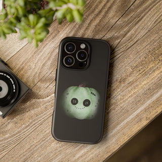 Custodia iPhone Halloween Zucca Zombie Cover | Cover iPhone zucca zombie divertente | Custodia iPhone tema halloween originale | Cover protettiva iPhone halloween
