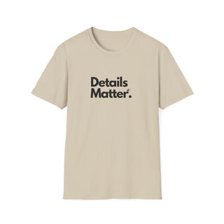 T-shirt Unisex DETAILS MATTER Stile Casual Moda | Maglietta unisex details matter | T-shirt lifestyle unisex moderna | Maglietta unisex design motivazionale
