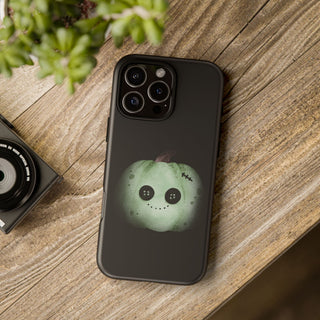 Custodia iPhone Halloween Zucca Zombie Cover | Cover iPhone zucca zombie divertente | Custodia iPhone tema halloween originale | Cover protettiva iPhone halloween