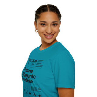 Persona Altamente Sensibile T-Shirt Unisex | Maglietta sensibilità ironica | T-shirt unisex carattere emotivo | Abbigliamento messaggio sensibile