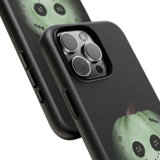 Custodia iPhone Halloween Zucca Zombie Cover | Cover iPhone zucca zombie divertente | Custodia iPhone tema halloween originale | Cover protettiva iPhone halloween