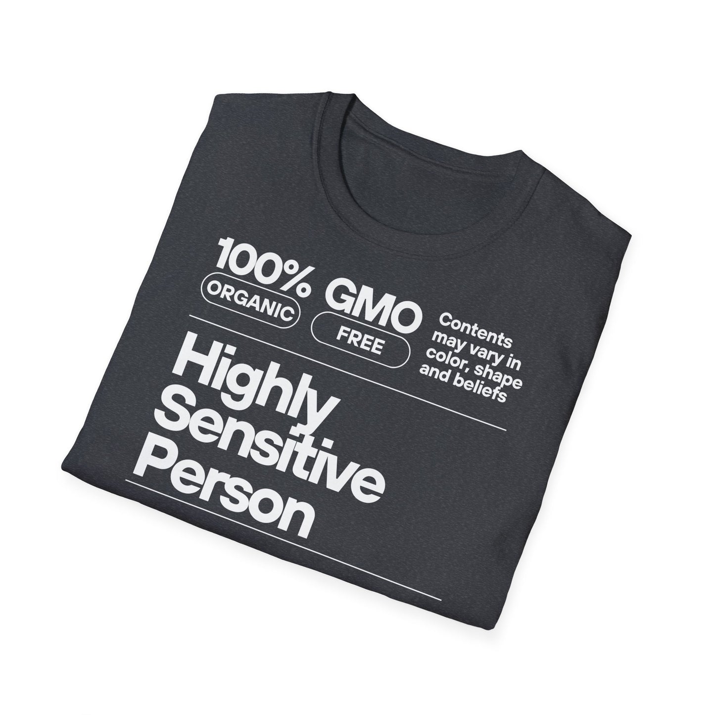 Highly Sensitive Person T-Shirt Unisex Tee | Sensitive personality unisex shirt | Emotional awareness t-shirt | Minimal statement tee