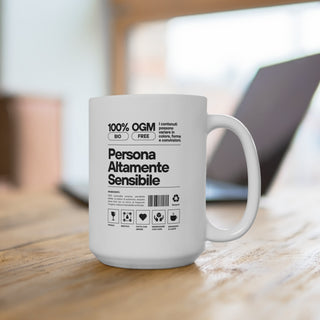 Tazza di ceramica  "Persona Altamente Sensibile"
