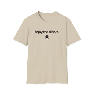 T-shirt Unisex ENJOY THE SILENCE Moda Casual | Maglietta unisex enjoy the silence minimal | T-shirt lifestyle messaggio silenzio | Maglietta unisex design rilassato