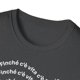T-shirt Unisex C È ANSIA Stile Casual Moda | Maglietta unisex c’è ansia ironica | T-shirt unisex messaggio divertente | Maglietta casual ansia humor