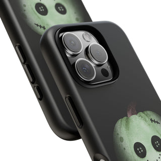 Custodia iPhone Halloween Zucca Zombie Cover | Cover iPhone zucca zombie divertente | Custodia iPhone tema halloween originale | Cover protettiva iPhone halloween