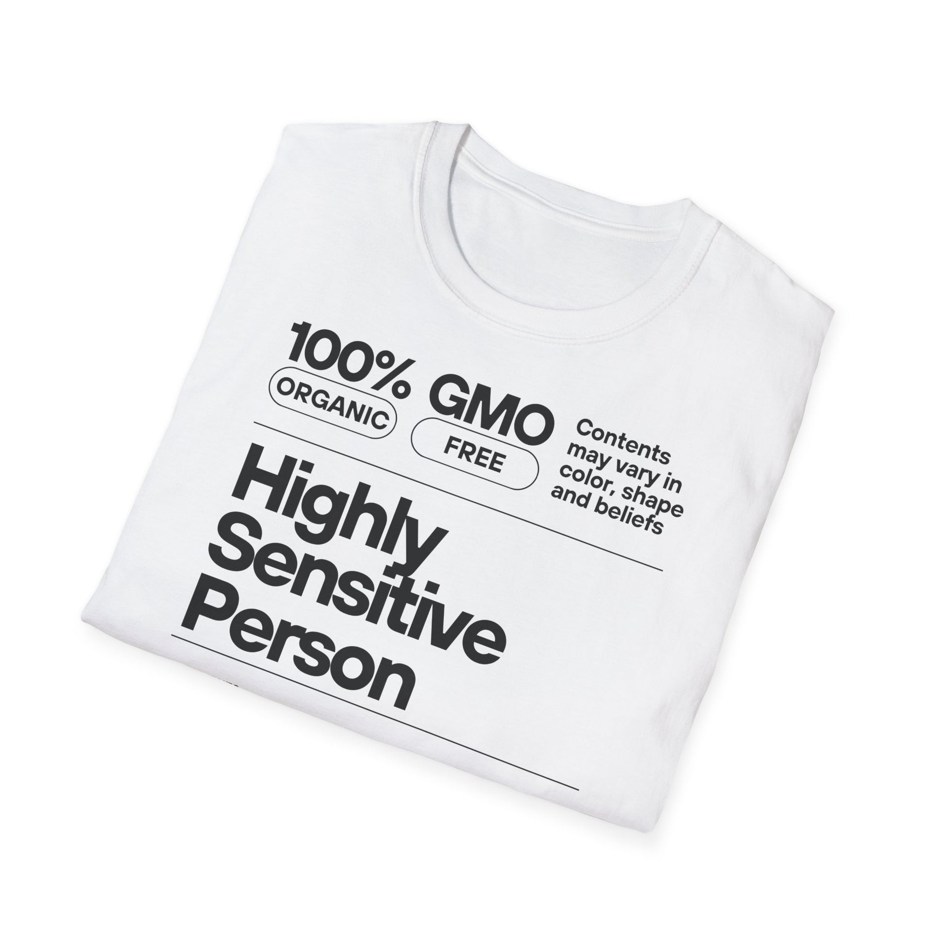 Highly Sensitive Person T-Shirt Unisex Tee | Sensitive personality unisex shirt | Emotional awareness t-shirt | Minimal statement tee