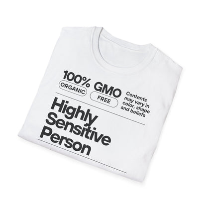 Highly Sensitive Person T-Shirt Unisex Tee | Sensitive personality unisex shirt | Emotional awareness t-shirt | Minimal statement tee